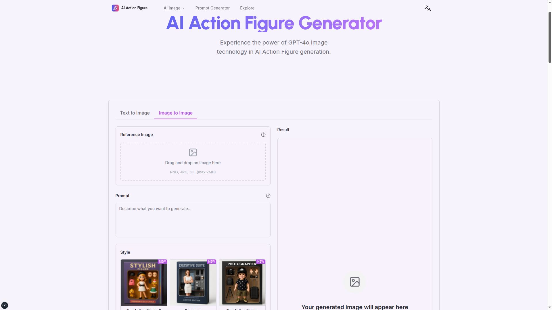 AI Action Figure Generator