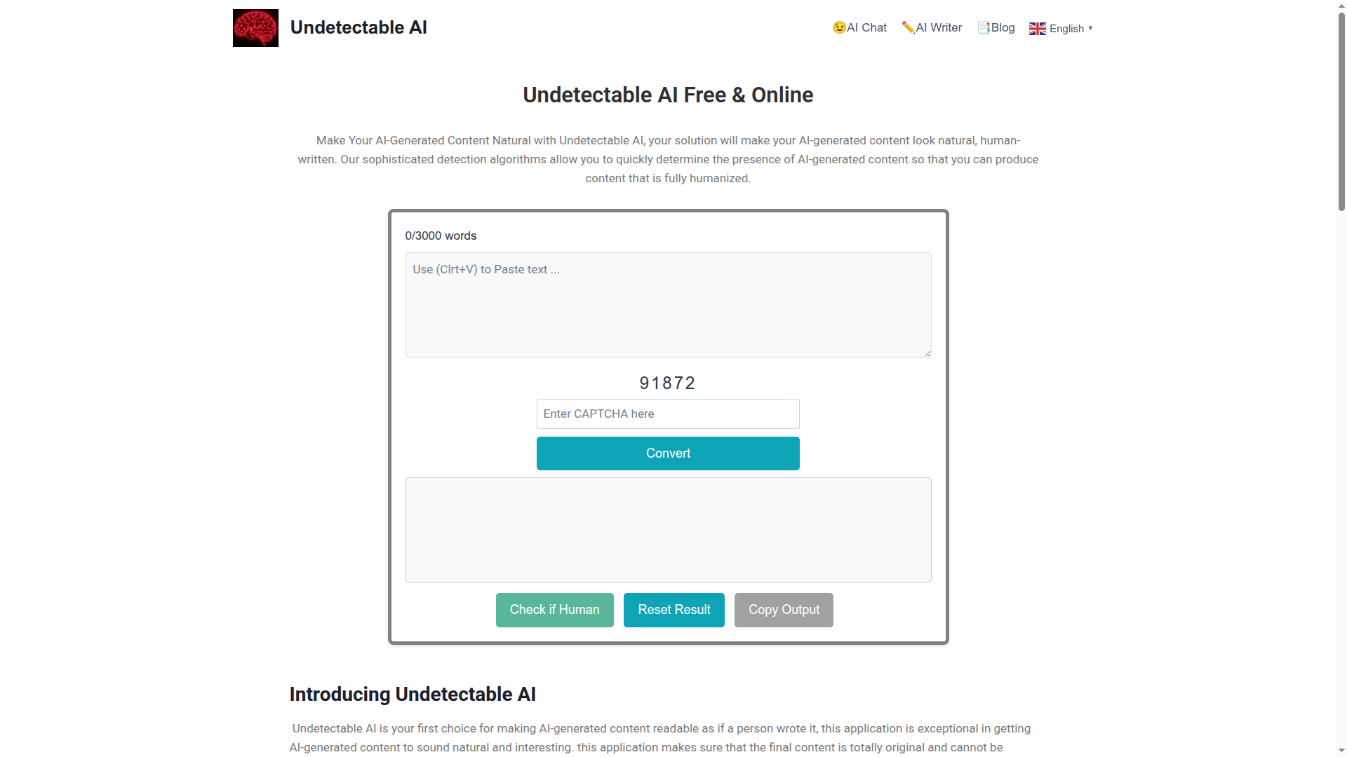 Undetectable AI