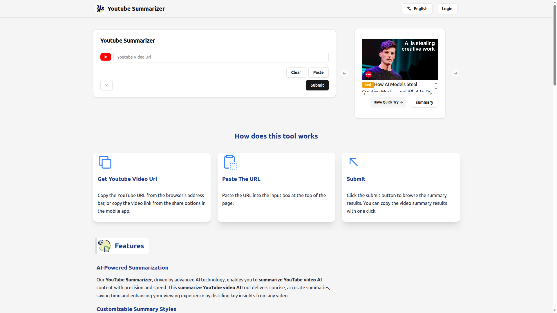 Youtube Summarizer