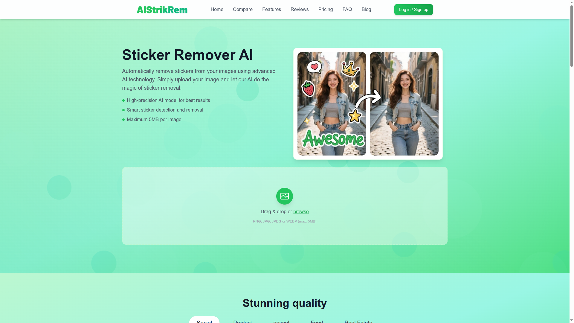 AI Sticker Remover
