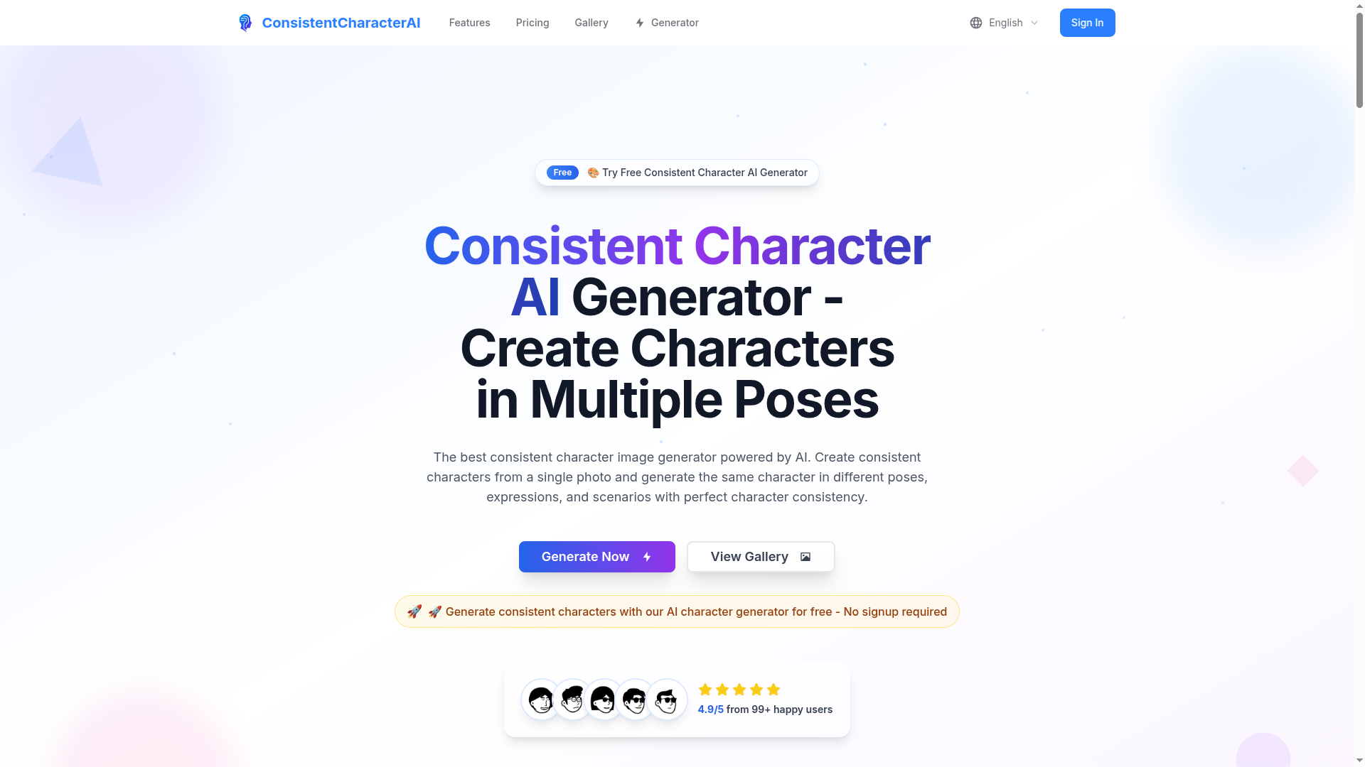 Consistent Character AI Generator