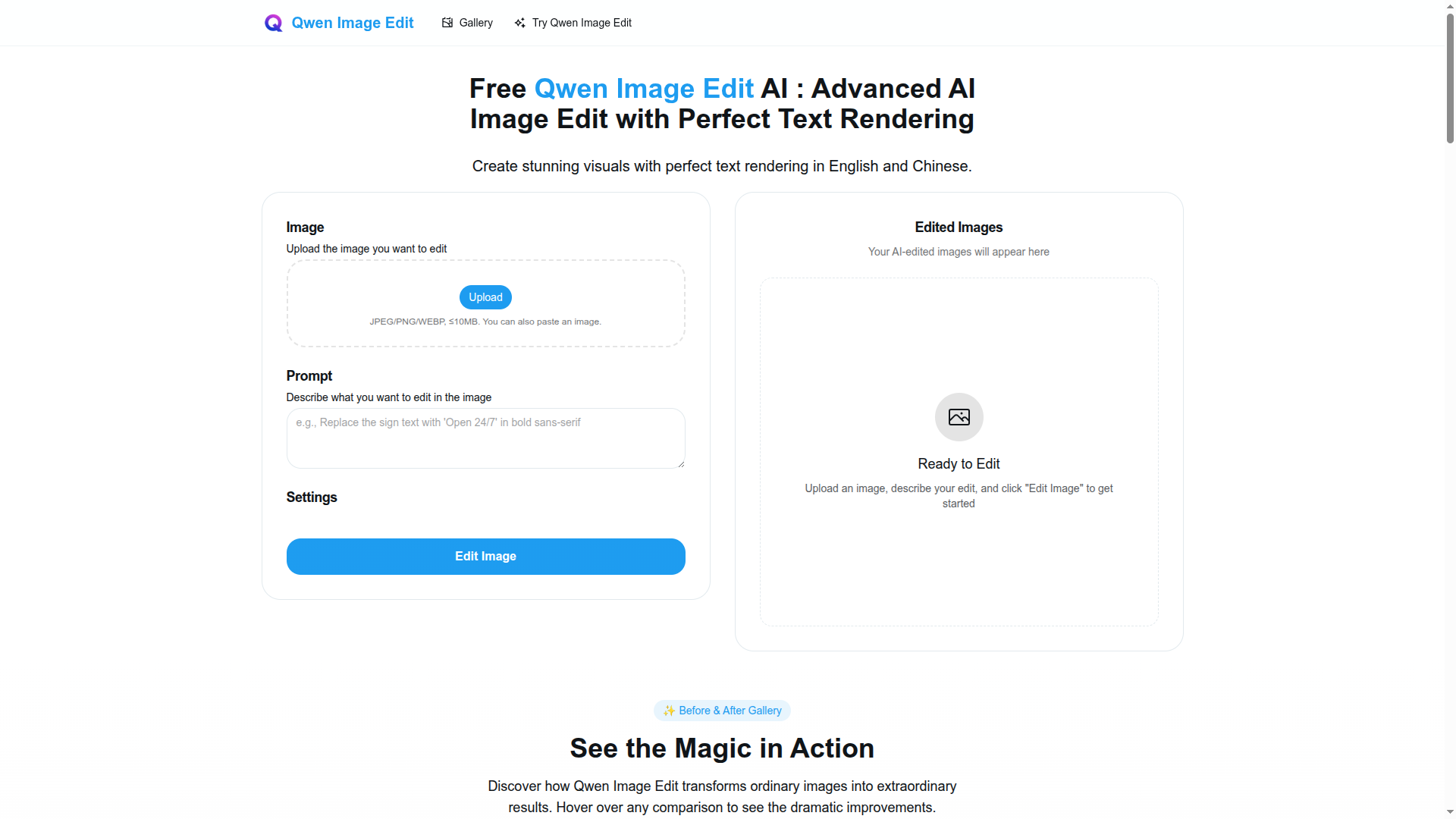 Free Qwen Image Edit AI