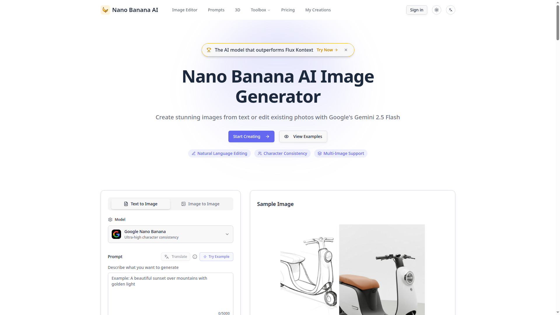 Nano Banana AI — AI Image Generator & Editor