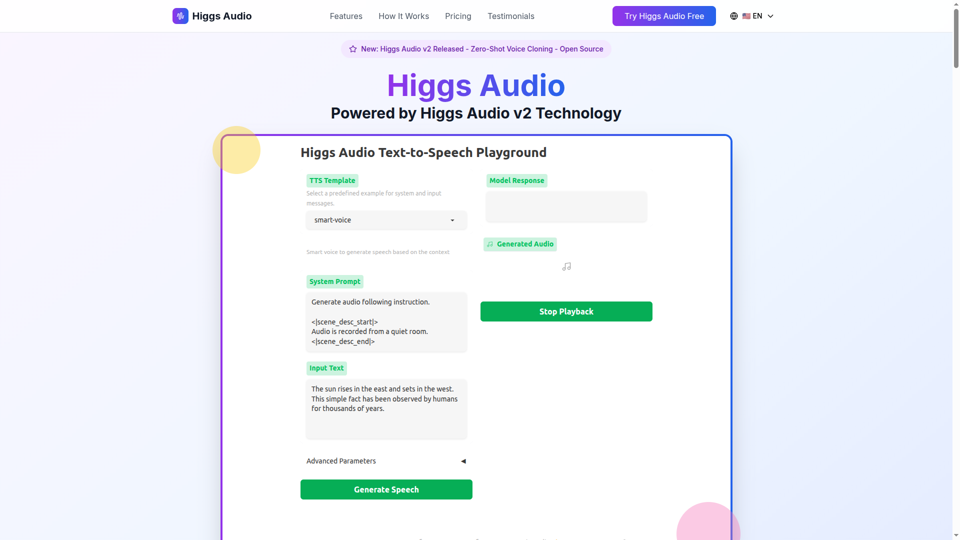 Higgs Audio