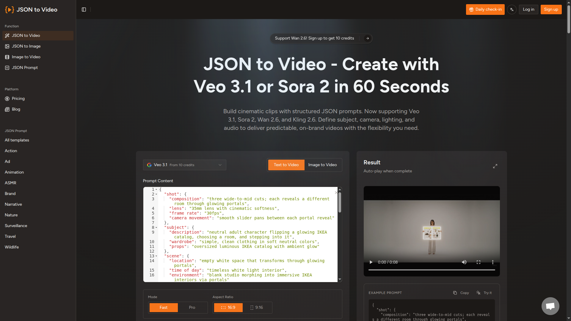 JSON To Video