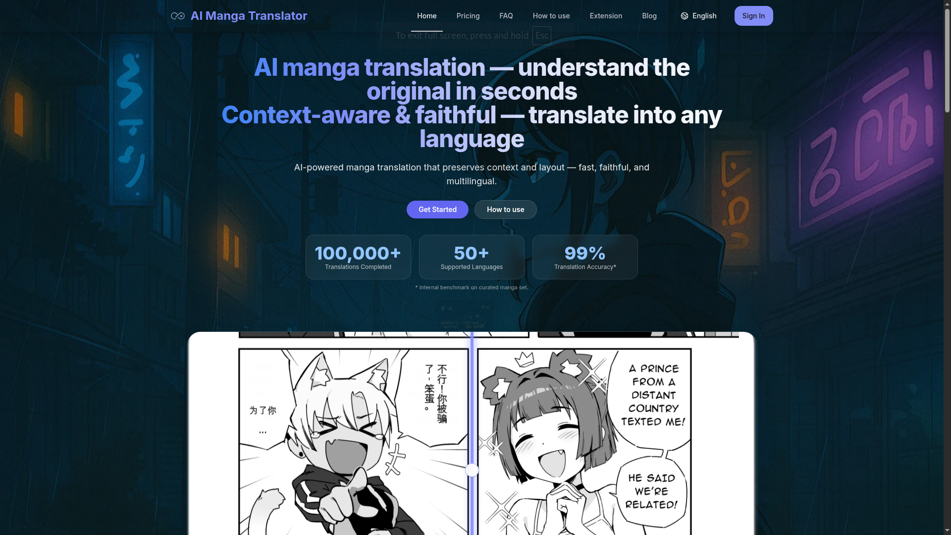 AI Manga Translator