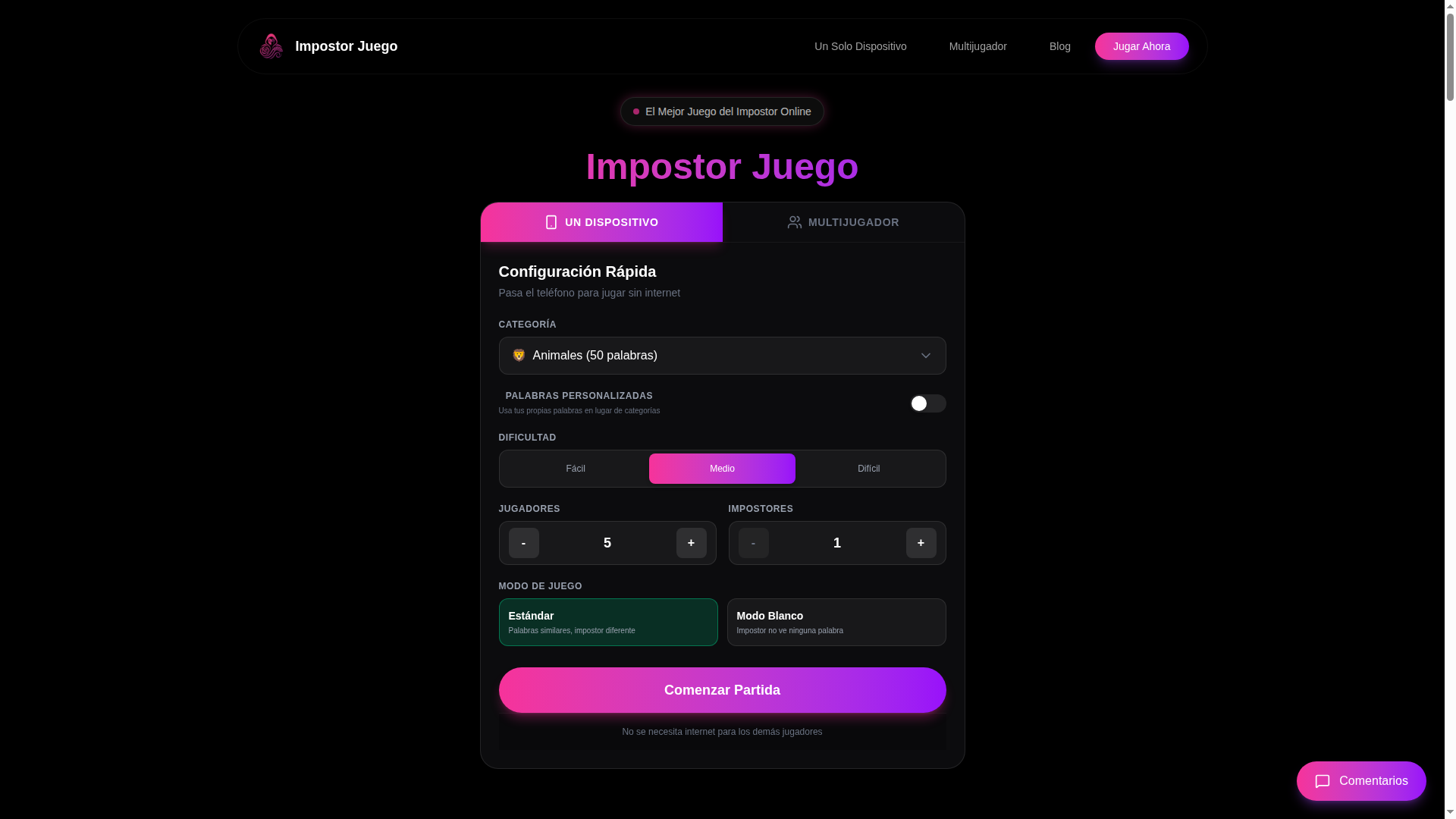 el impostor juego