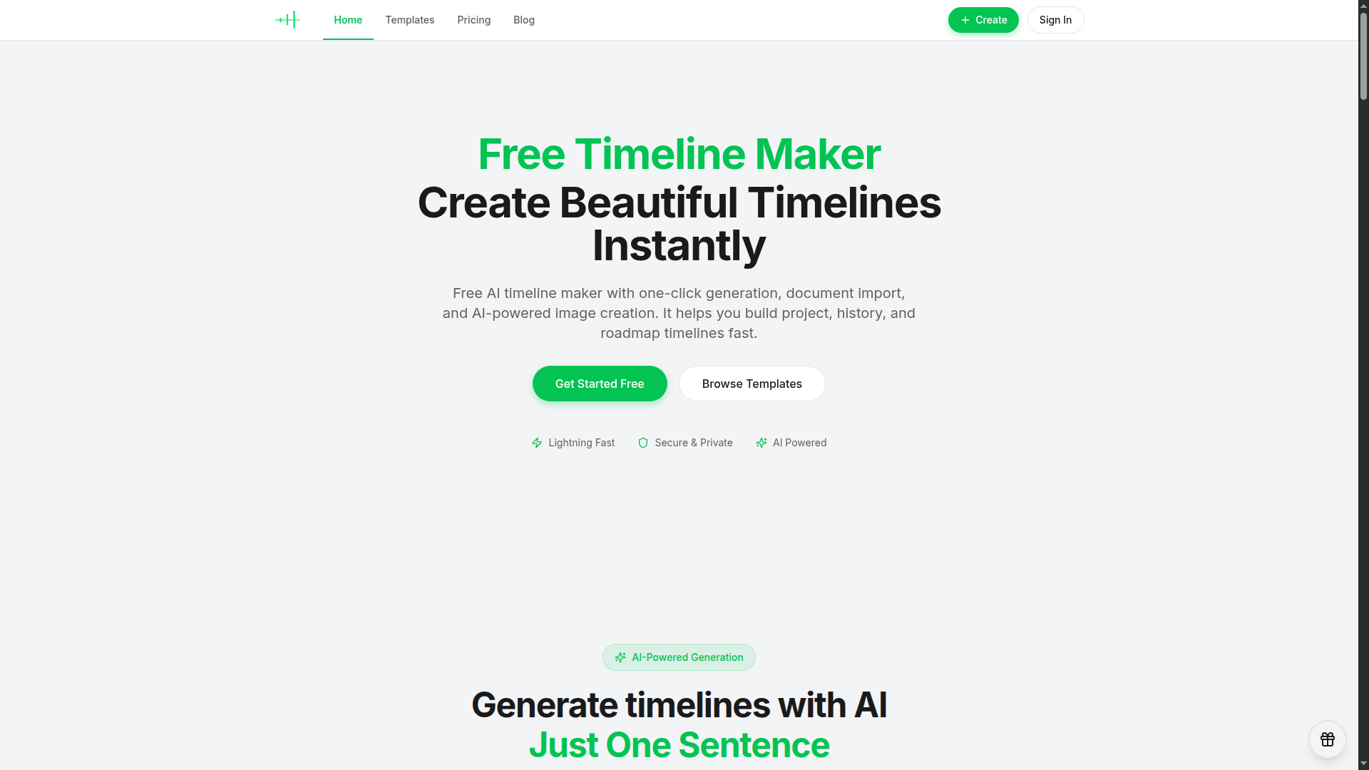 AI timeline maker 