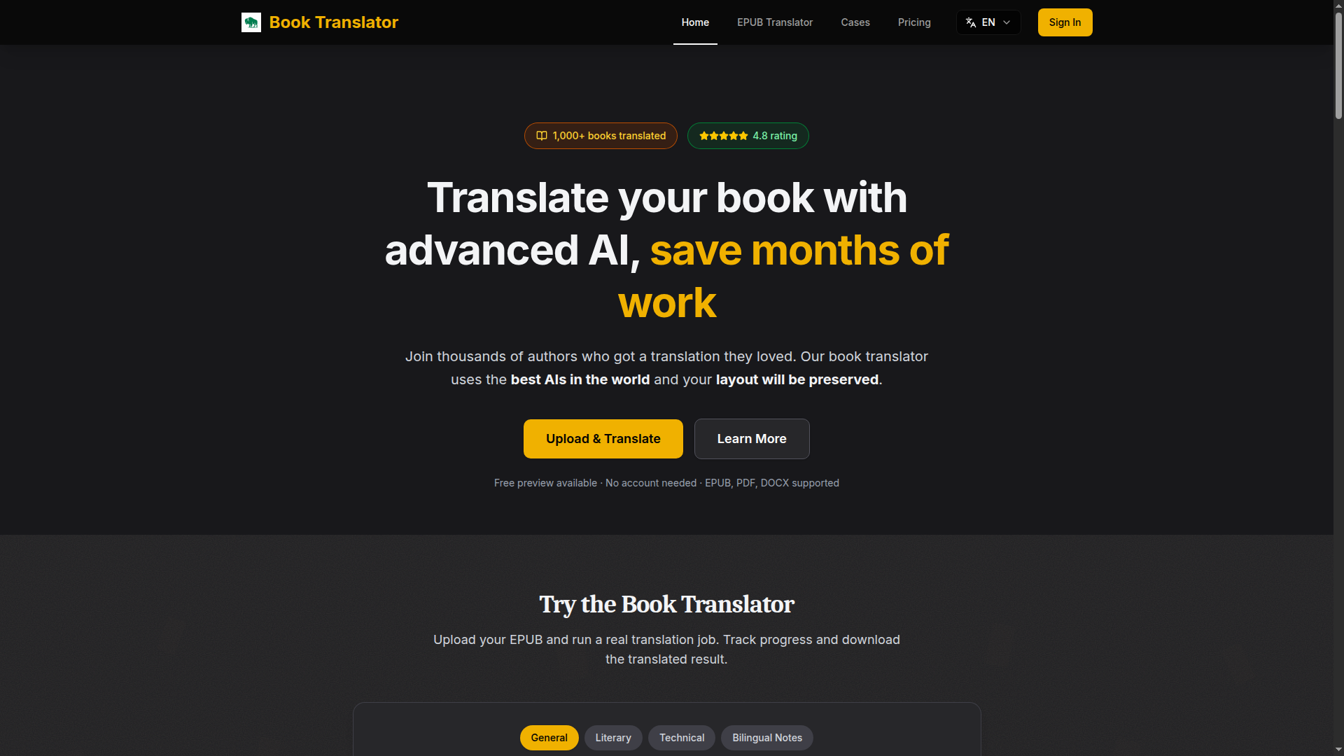 AI Book Translator