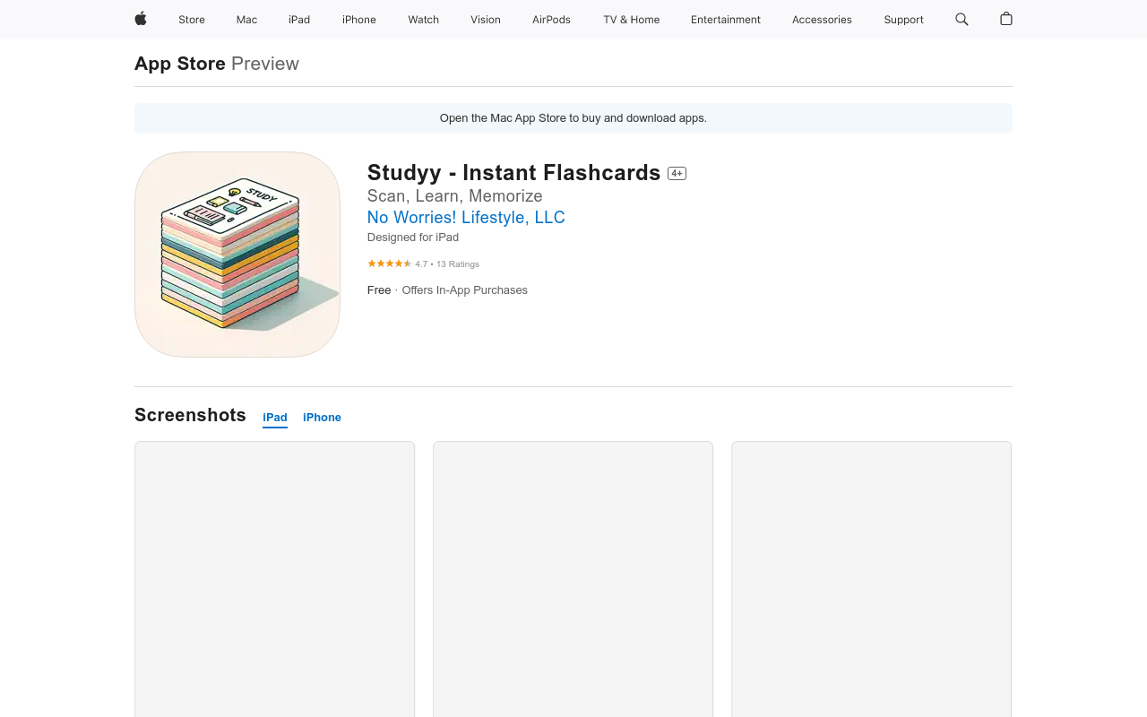 Studyy - Instant Flashcards