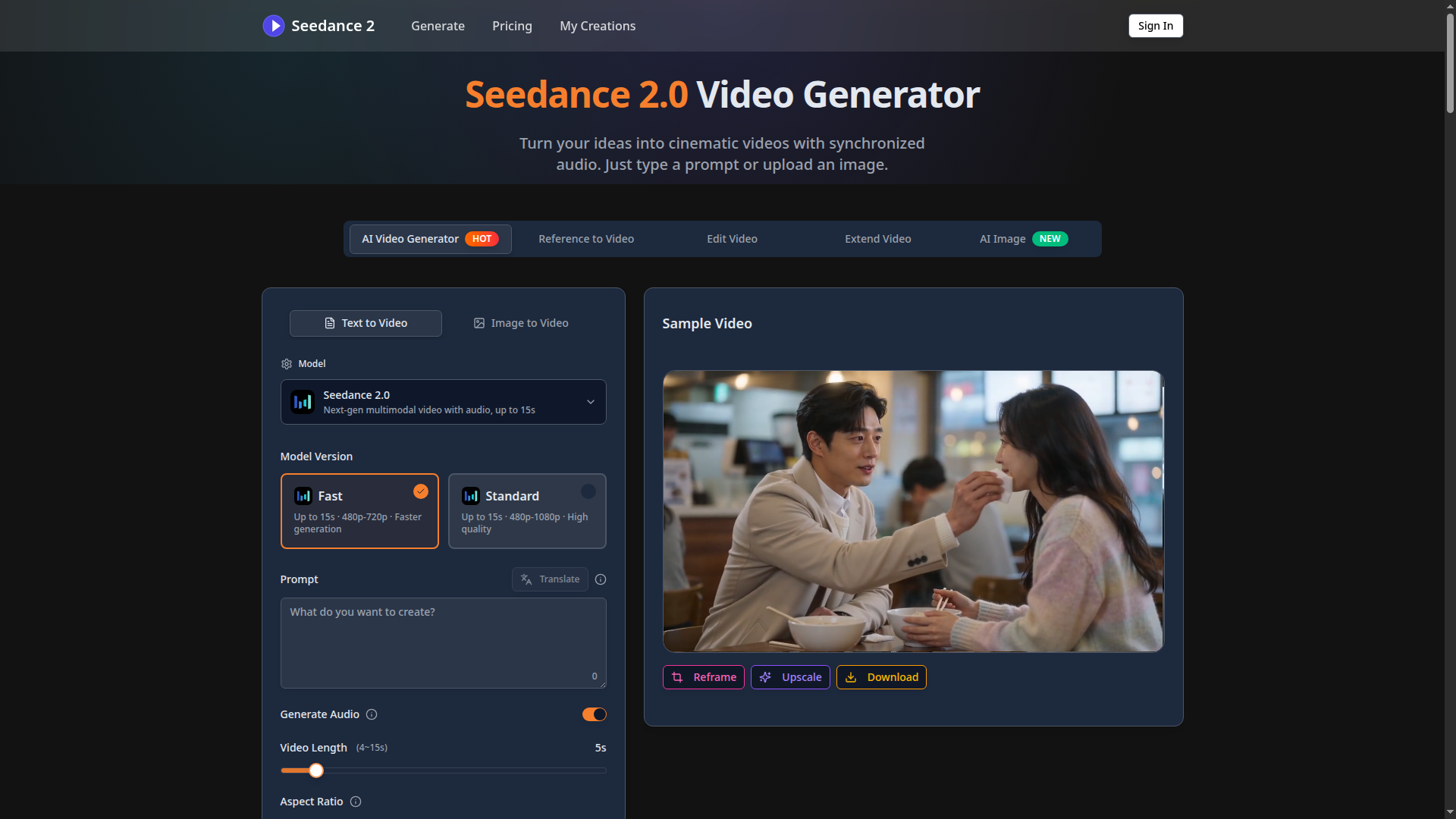 Seedance 2.0 – AI Video Generator for Effortless Content Creation
