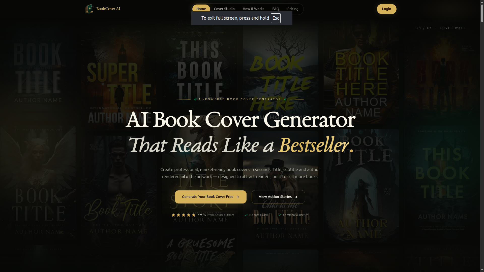 AI Book Cover Generator