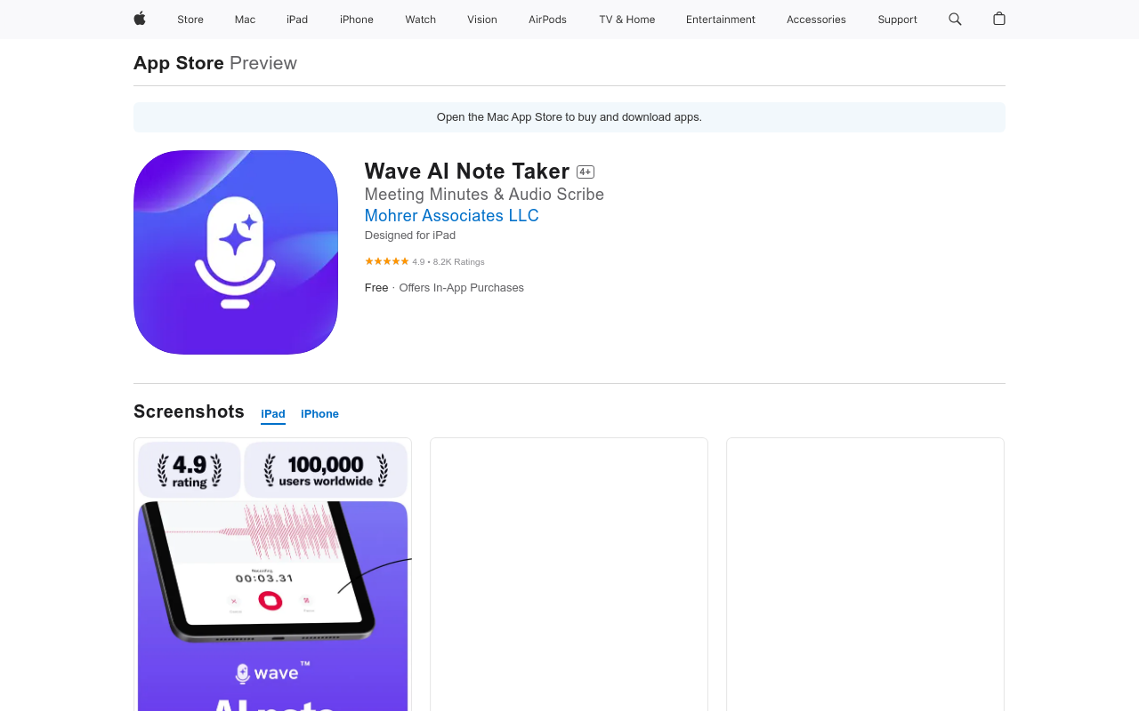 Wave AI Note Taker for iOS