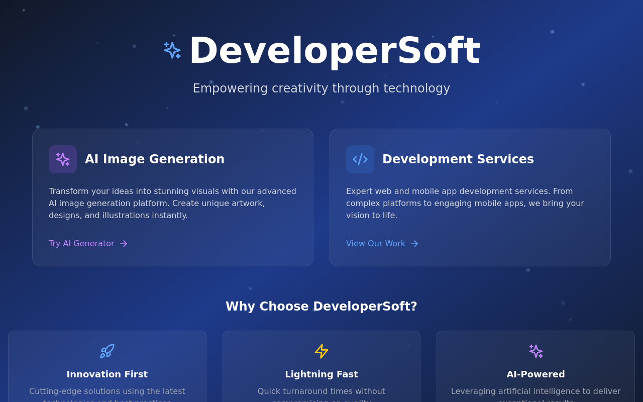 Developersoft - Ai Image Generation