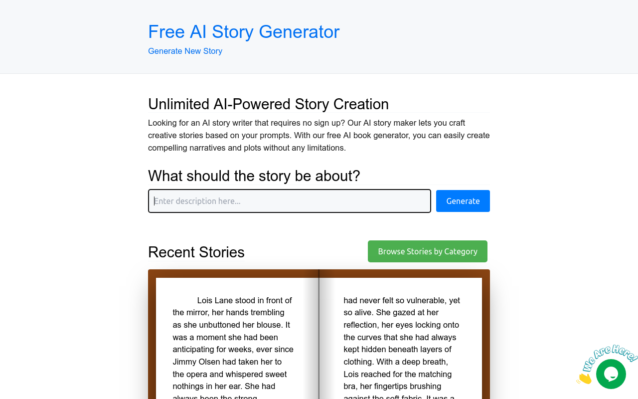 Free AI Story Generator