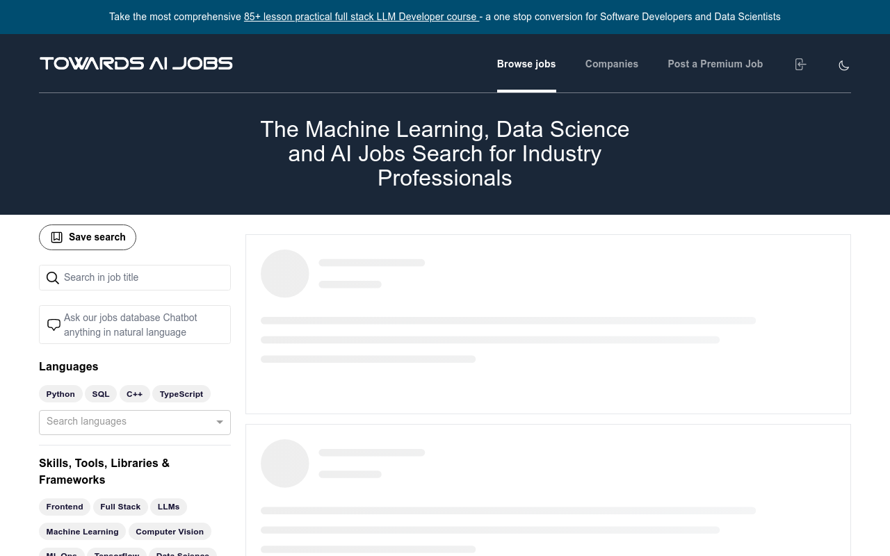 Towards AI Jobs