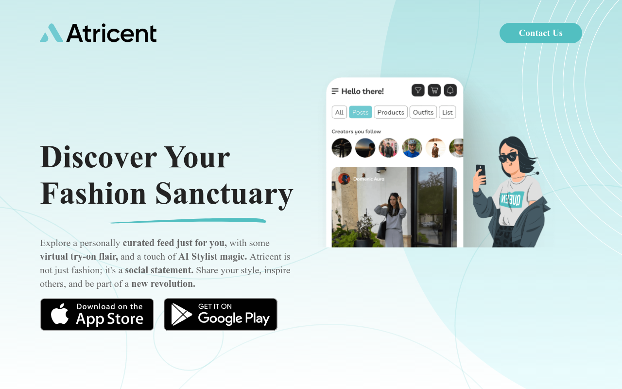 Atricent: The Personal Social AI-Stylist