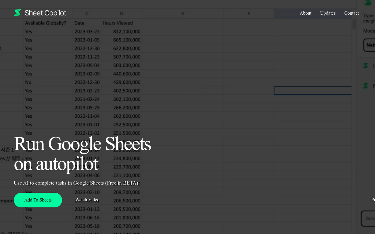 Sheet Copilot