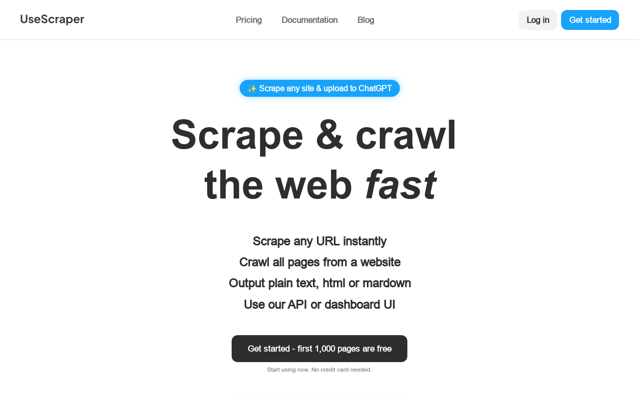 UseScraper Crawler