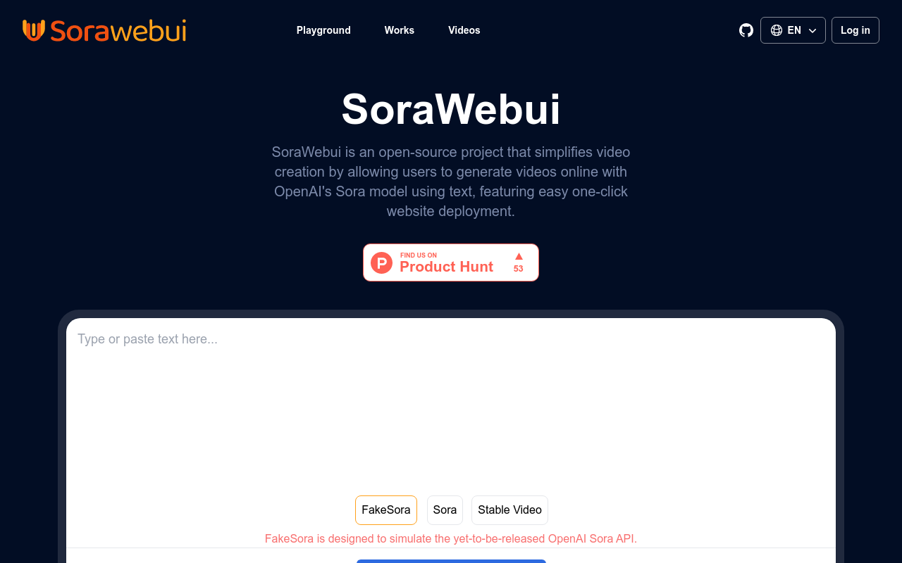 SoraWebui
