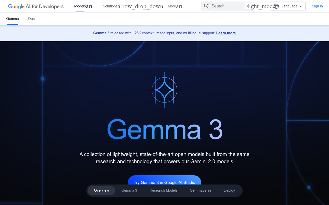 Gemma Open Models by Google