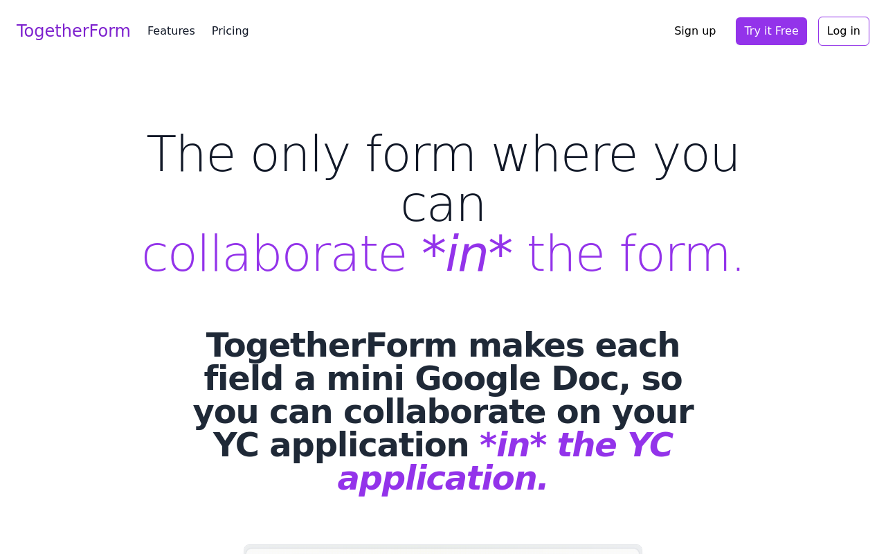 TogetherForm