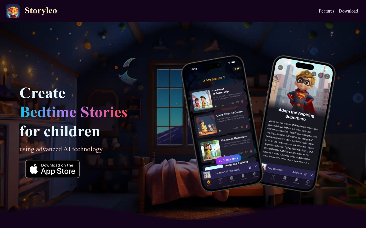 Storyleo: Bedtime Stories AI