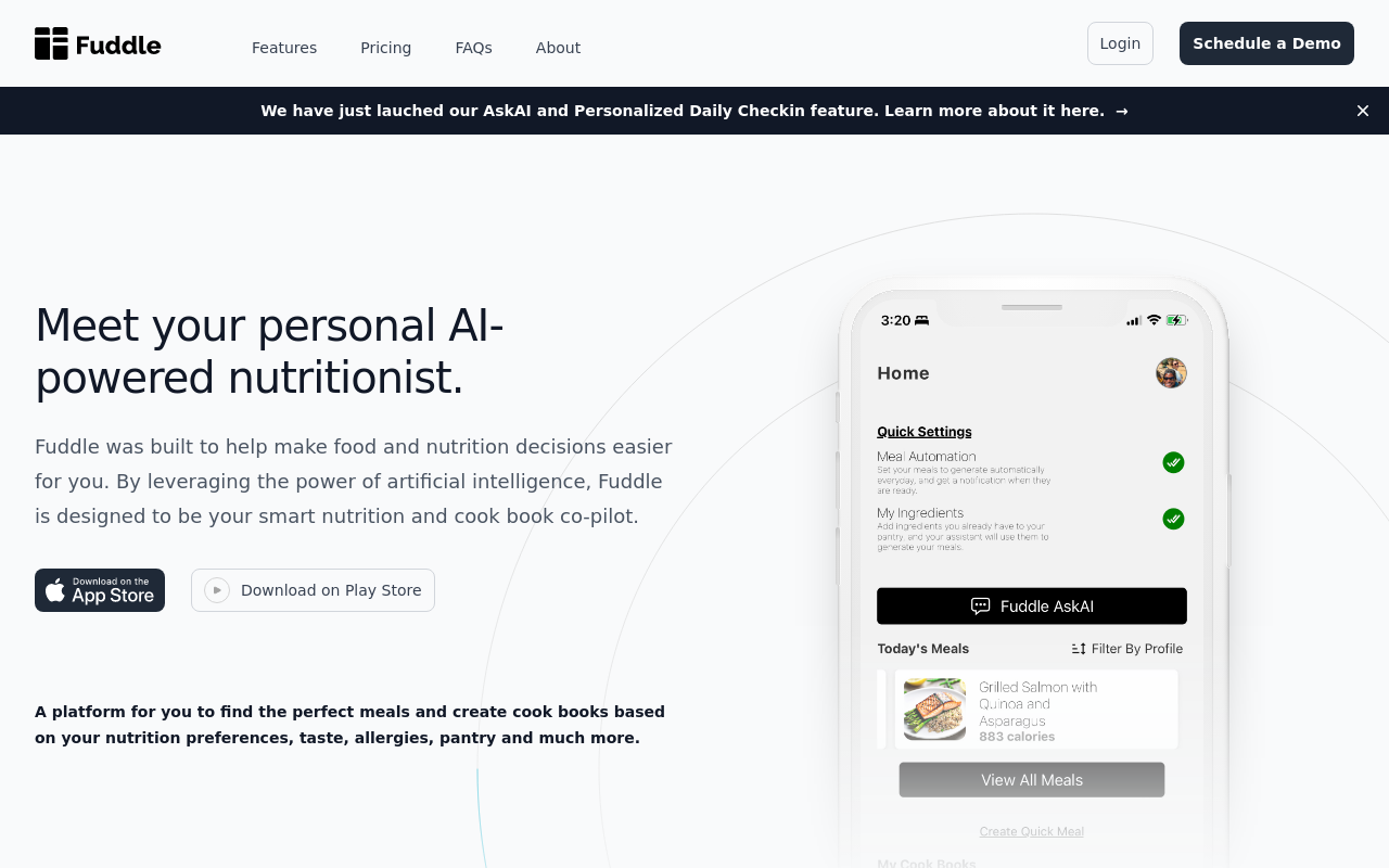 Fuddle - Personal AI Nutritionist