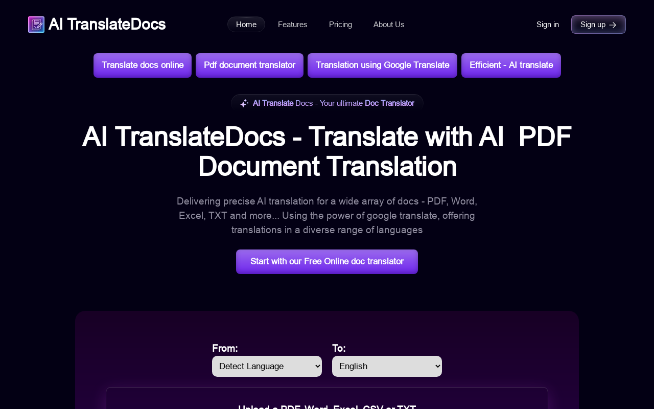 AI TranslateDocs