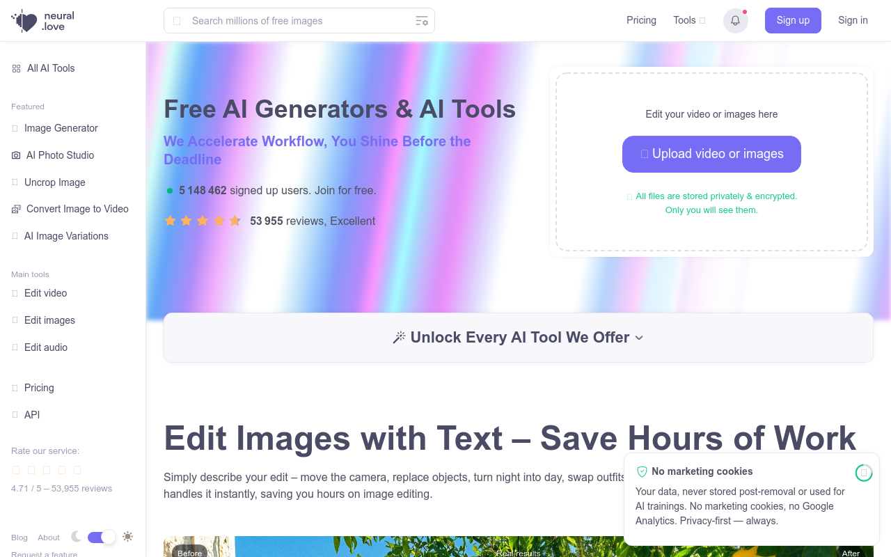 Neural.love Art Generator