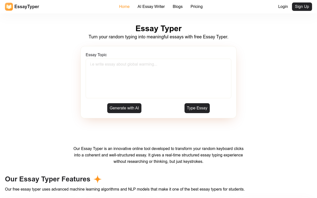 Essay Typer