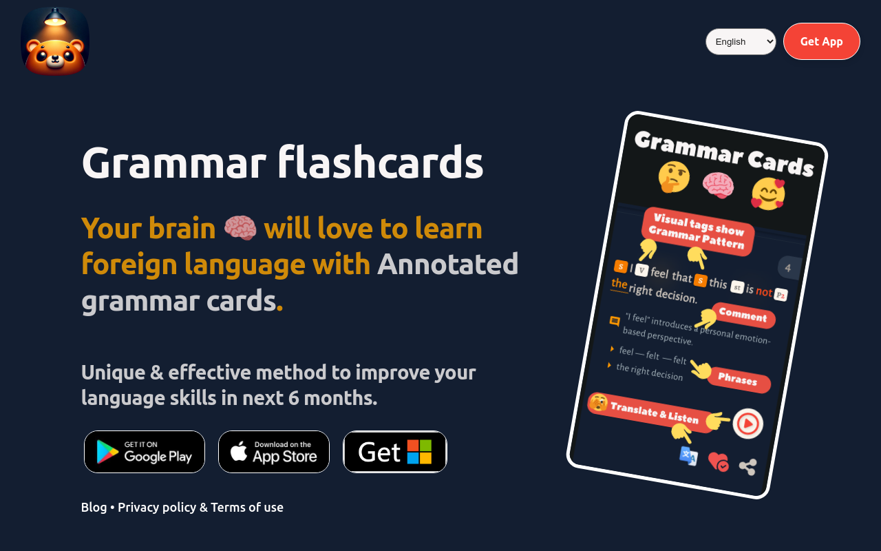 AI Grammar Cards Metkagram