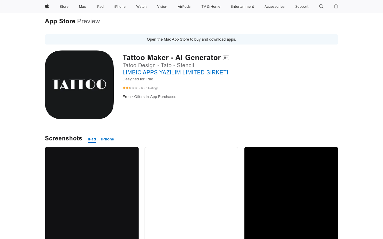 Inkify: AI Tattoo Generator