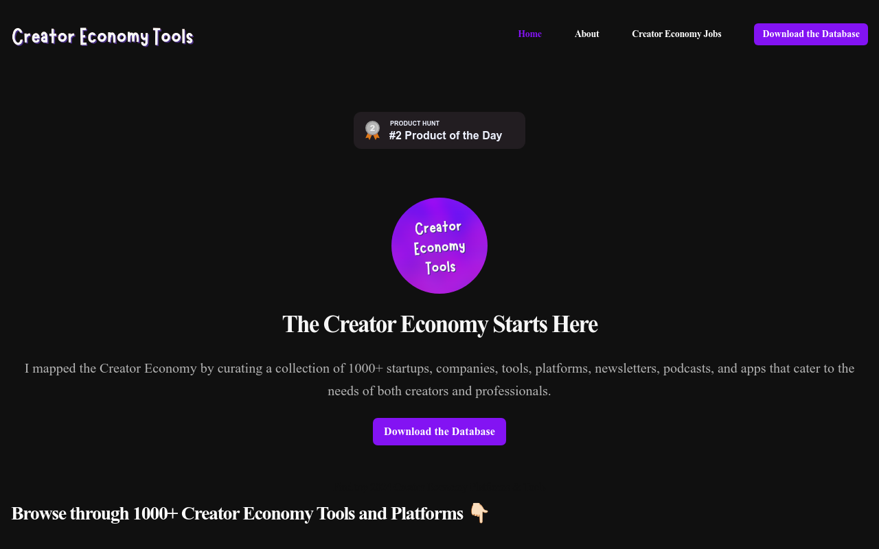 Creator Economy Tools