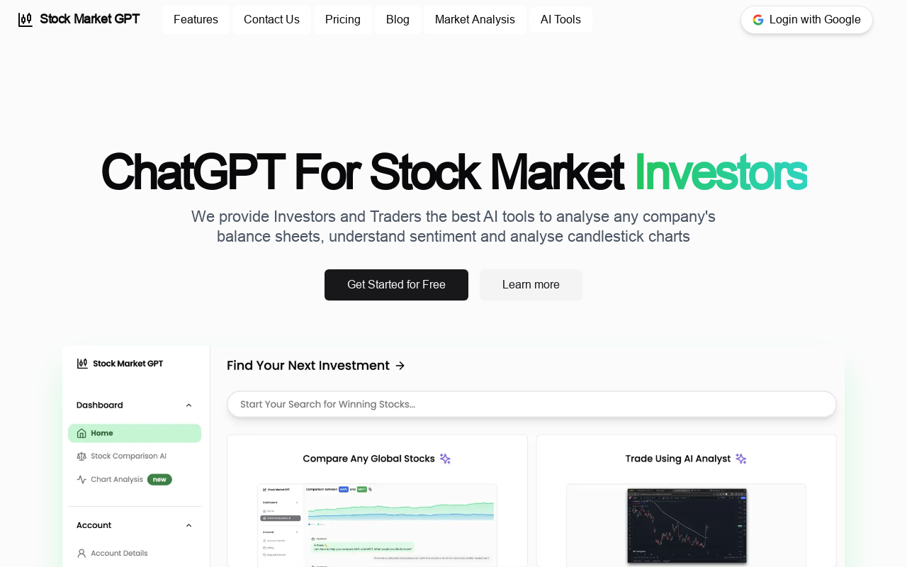 Stock Market GPT for Investment Research