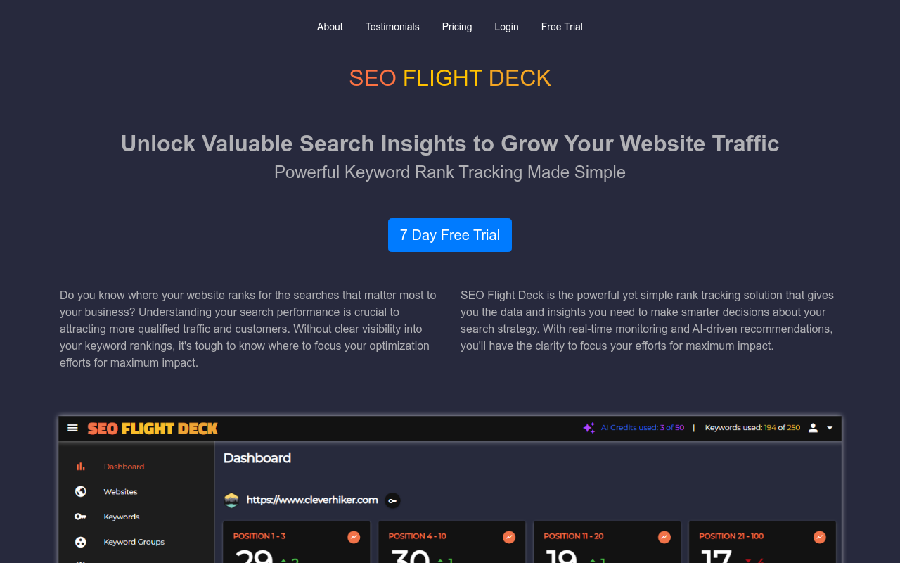 SEO Flight Deck