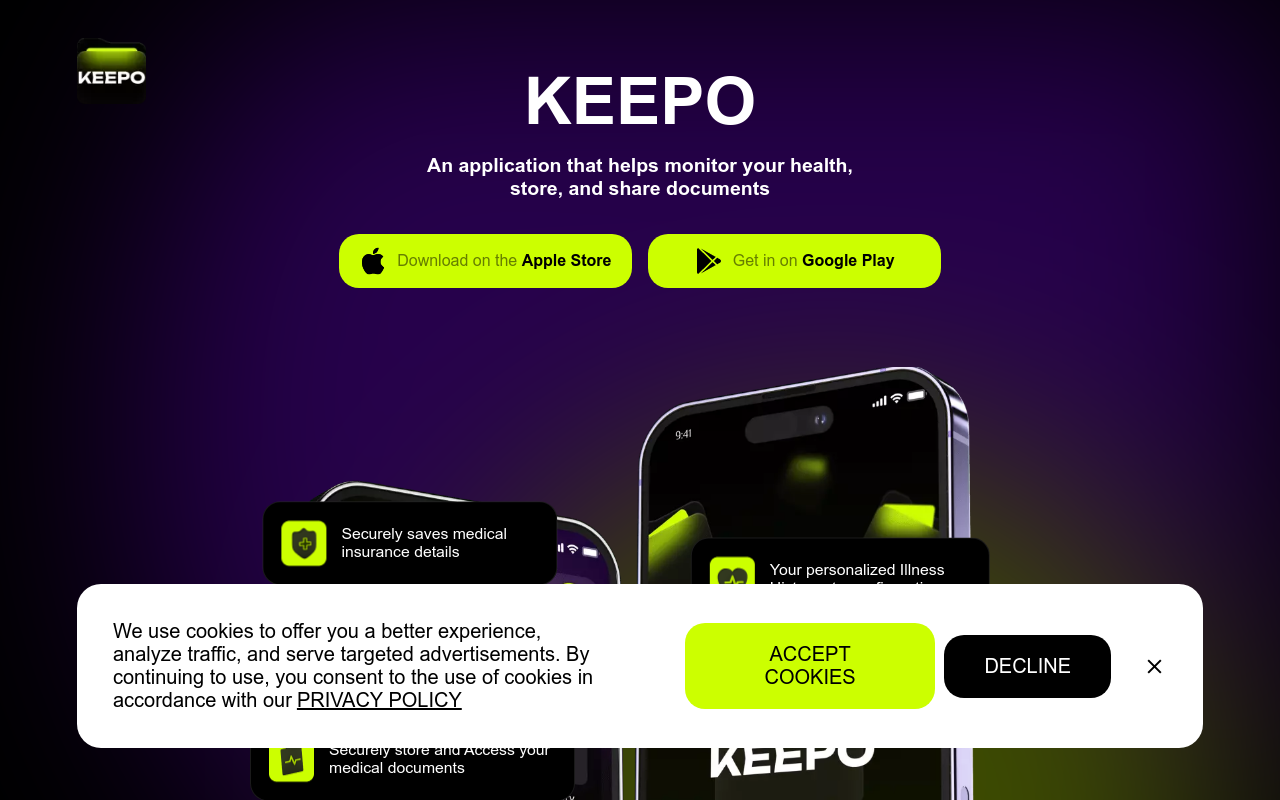 Keepo - AI health tracker & assistant