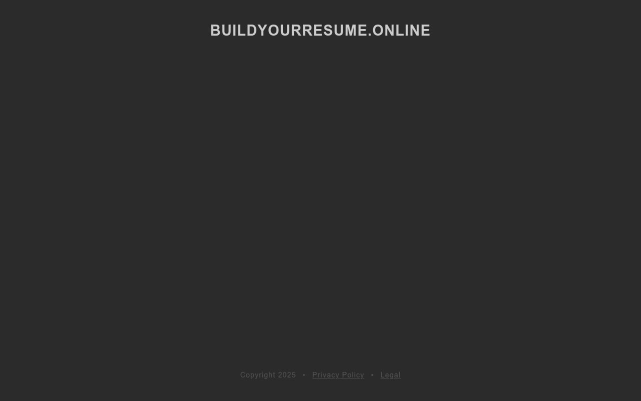 Build Your Resume