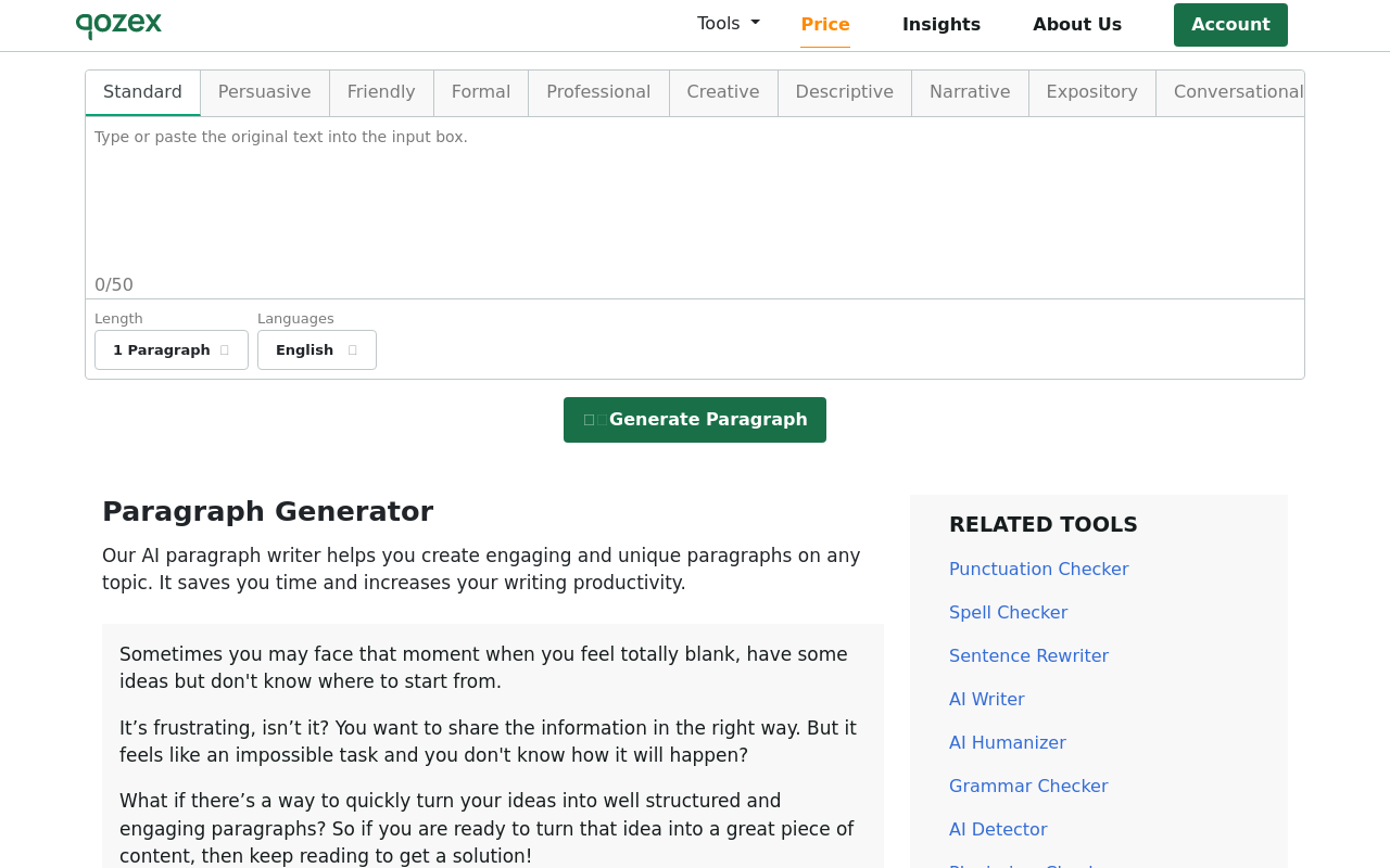 Paragraph Generator