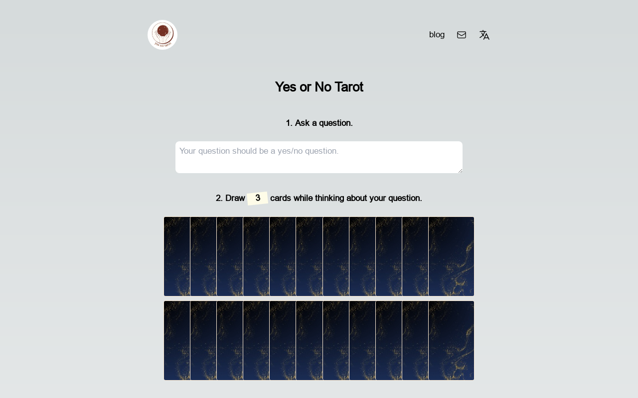 AI yes-or-no tarot reader