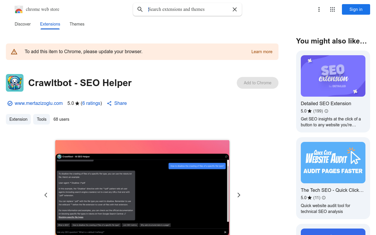 Crawltbot - AI SEO Helper