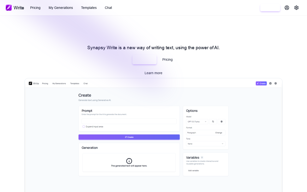 Synapsy Write
