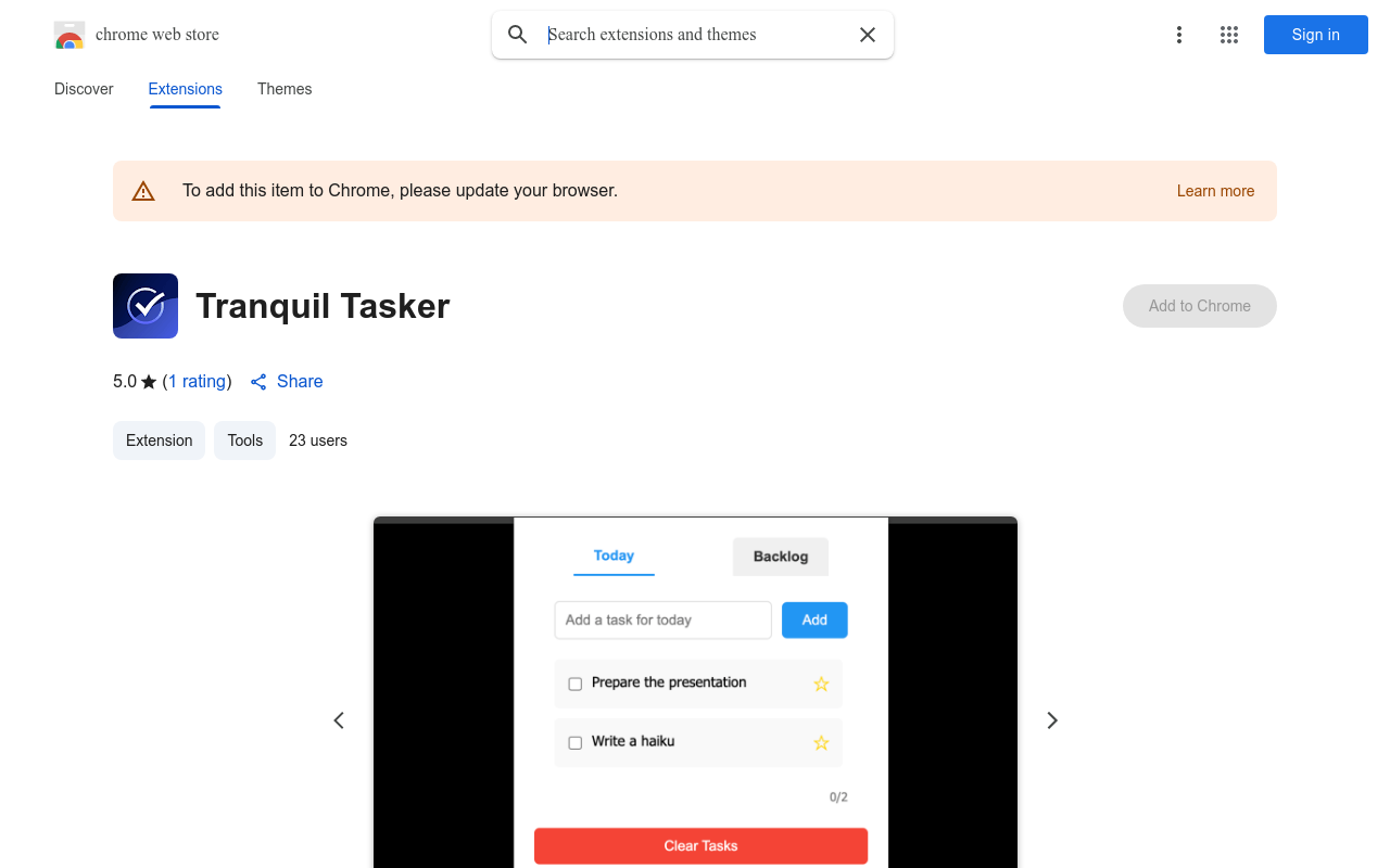 Tranquil Tasker