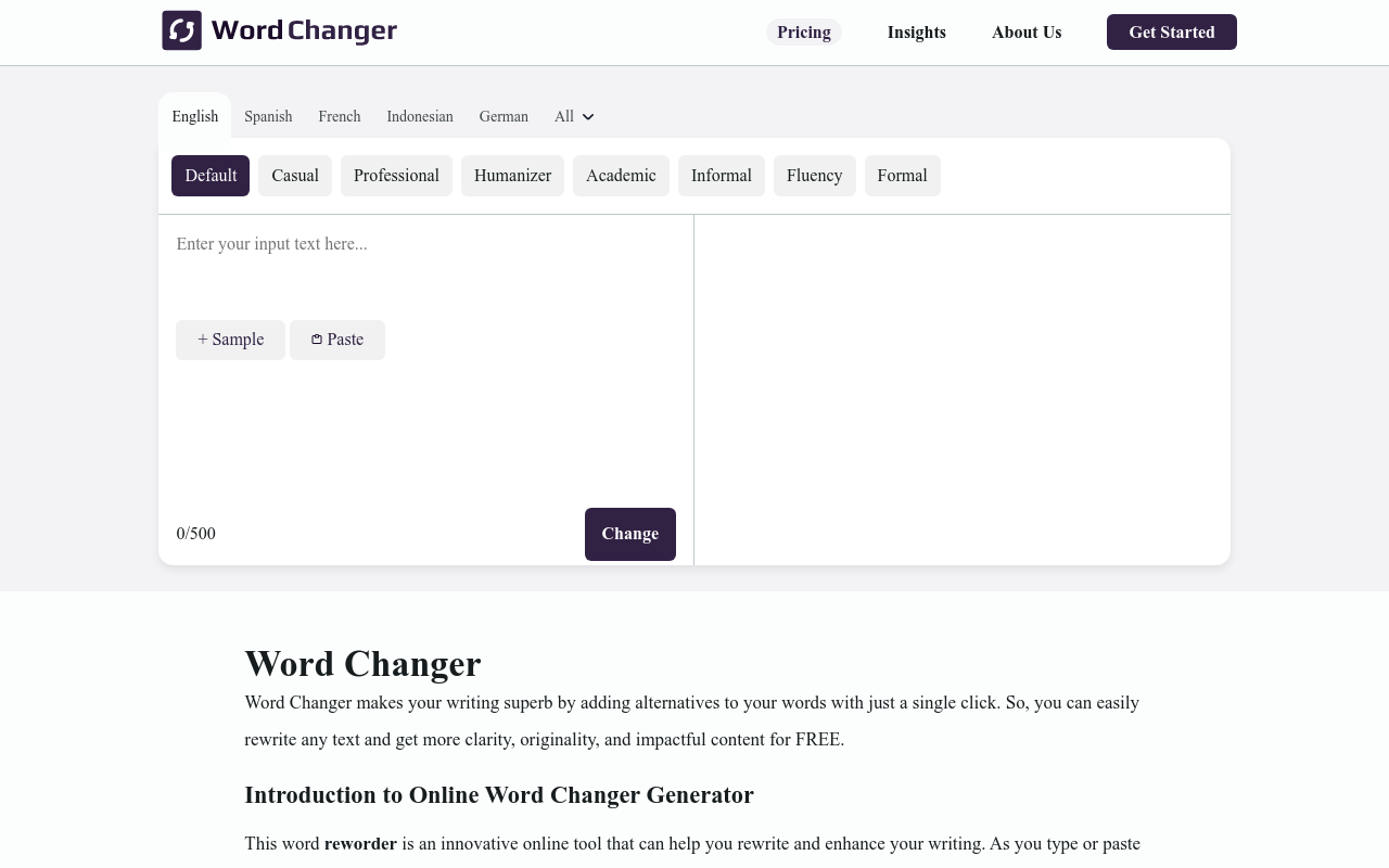 Word Changer