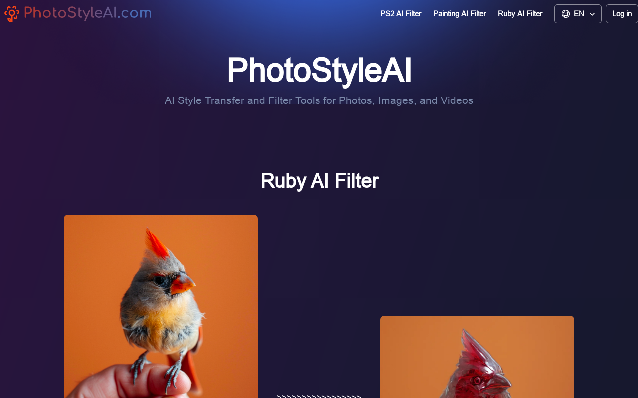 PS2 AI Filter by PhotoStyleAI