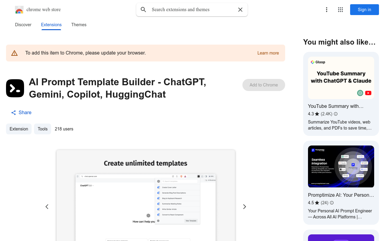 AI Prompt Template Builder