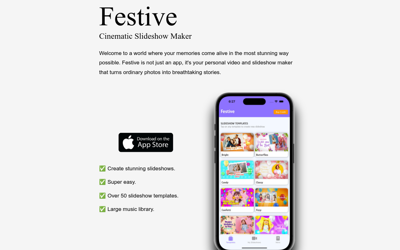 Festive Slideshow Maker