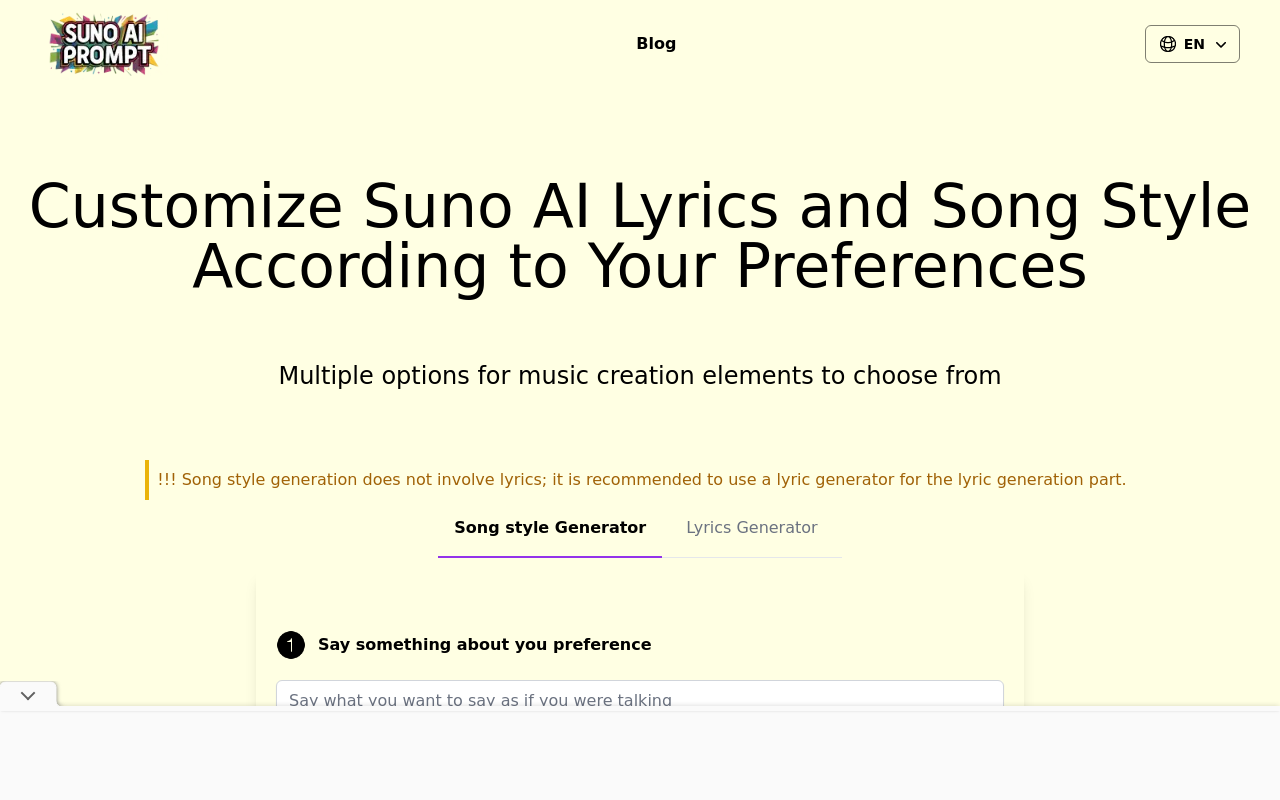 Music Prompt Generator