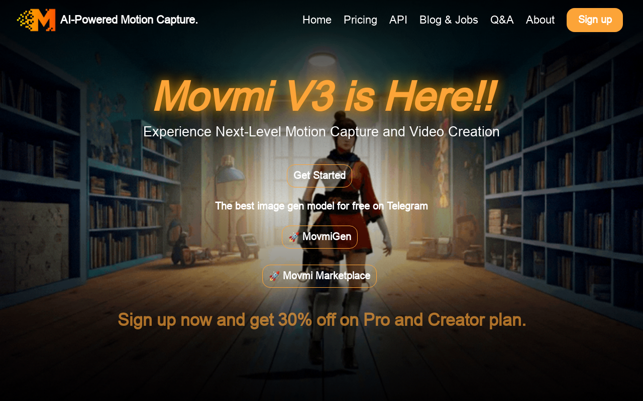 Movmi:  AI-Powered Motion Capture.