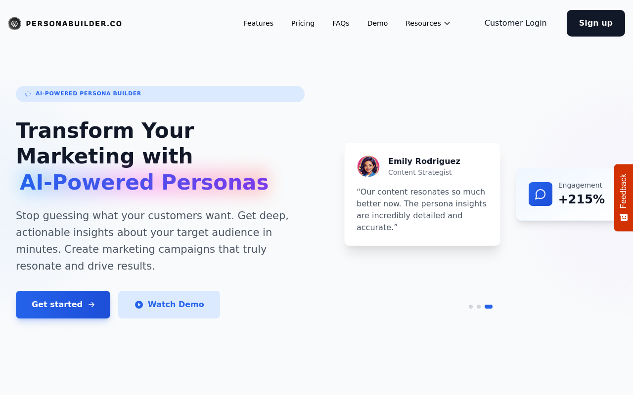 Personabuilder.co / Build your Personas